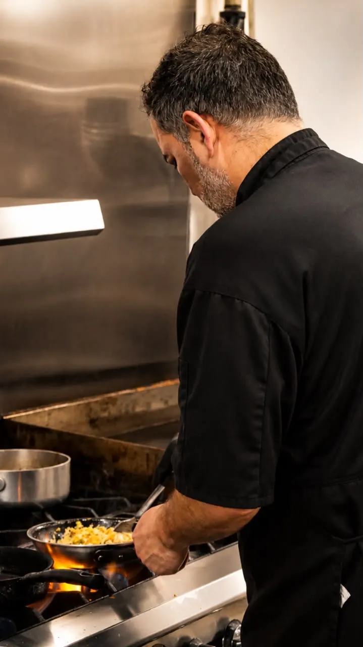 Cocina en marcha