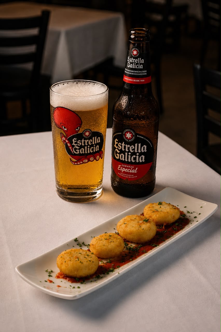 Croquetas y cerveza