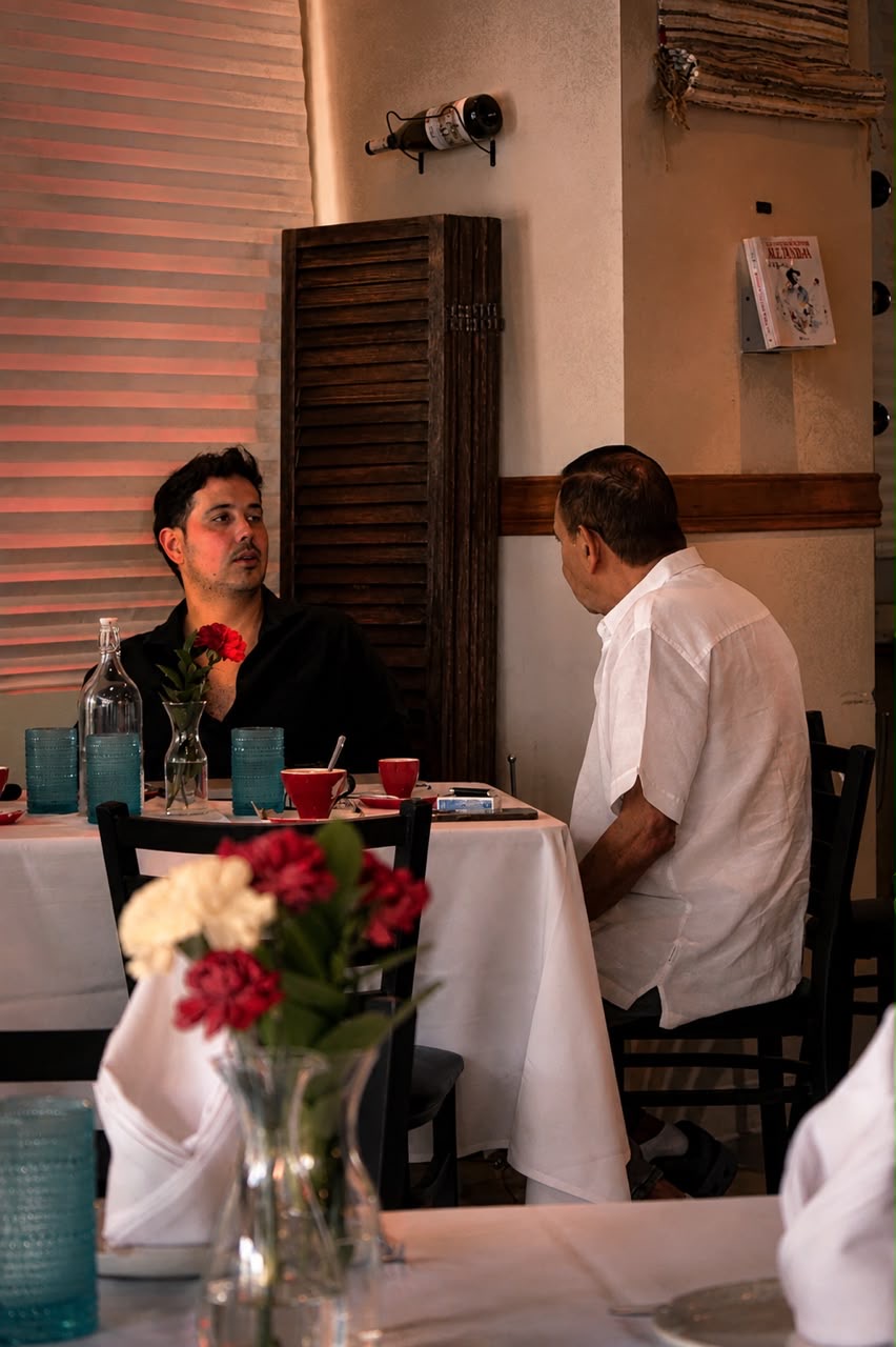 Conversación en la mesa
