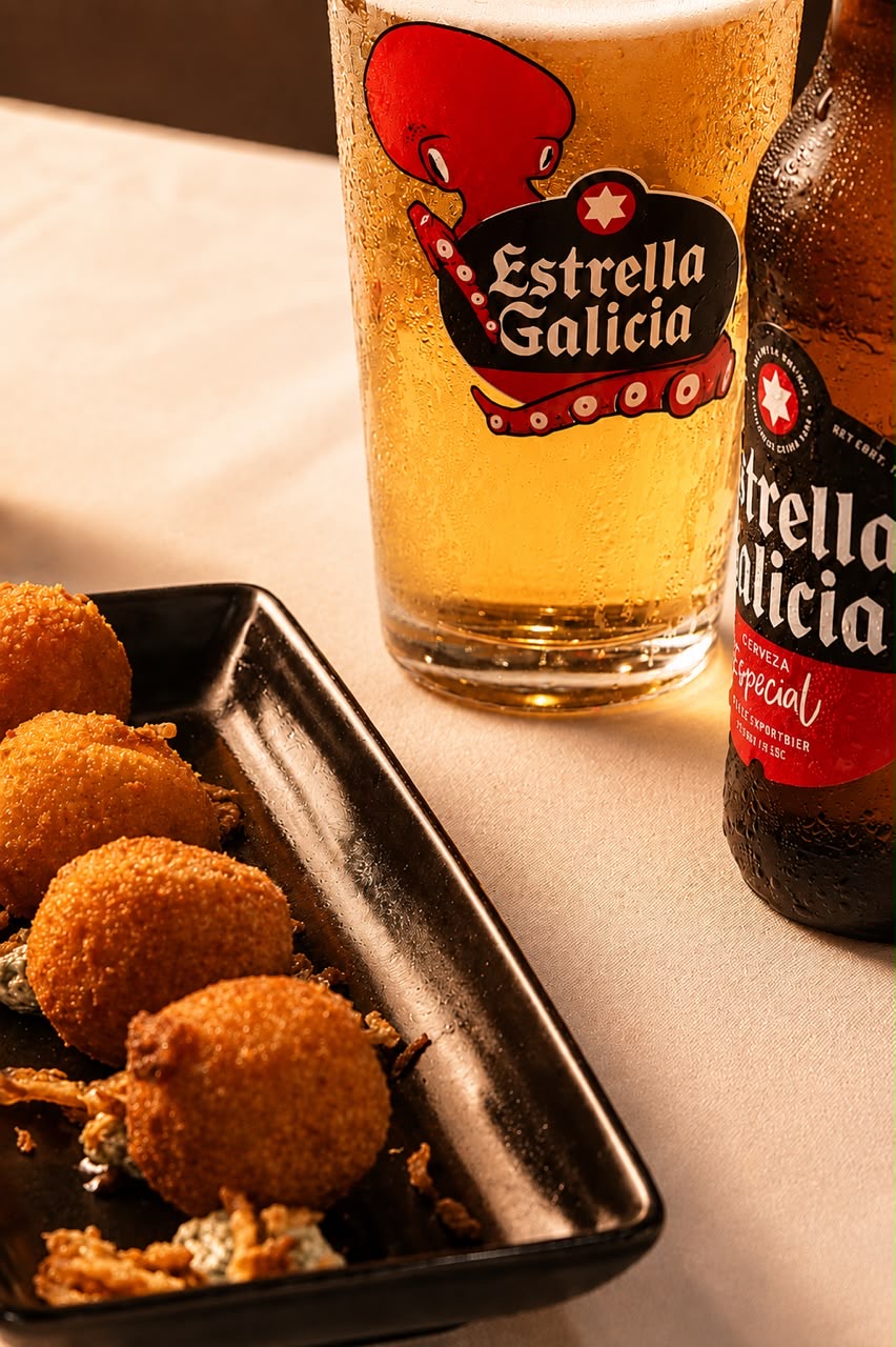 Croquetas y cerveza